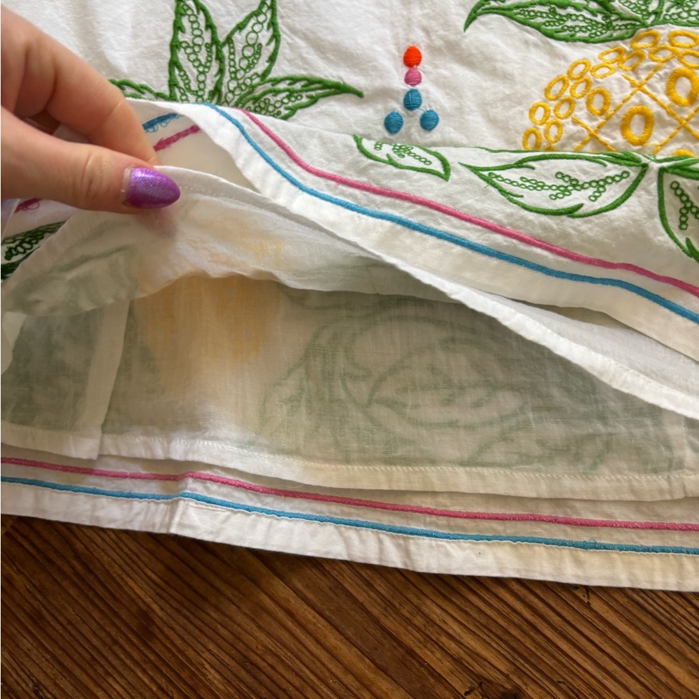 Roller Rabbit Embroider Cover Up Mini Dress - Picture 6 of 9